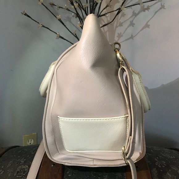 DANIELLE NICOLE TAUPE VEGAN LEATHER "ALEXIS" BAG - Picture 5 of 13